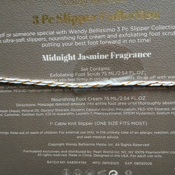 Wendy Bellissimo 3 PC Slipper Collection - Picture 2 of 10